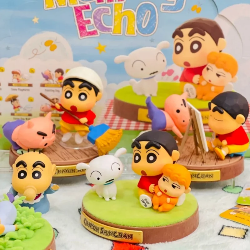 

Crayon Shinchan Memory Echo Series Anime Figure Blind Box Collectible Desktop Ornament Birthday Gift For Anime Fans