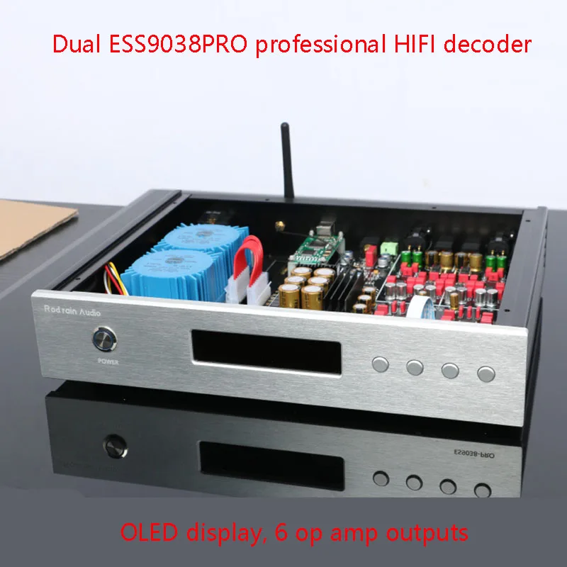 

Flagship Dual-core Audio Decoder Fully Balanced Design ES9038PRO*2 Fever-grade Decoder Bluetooth 5.0 Supports DSD512 Decoding