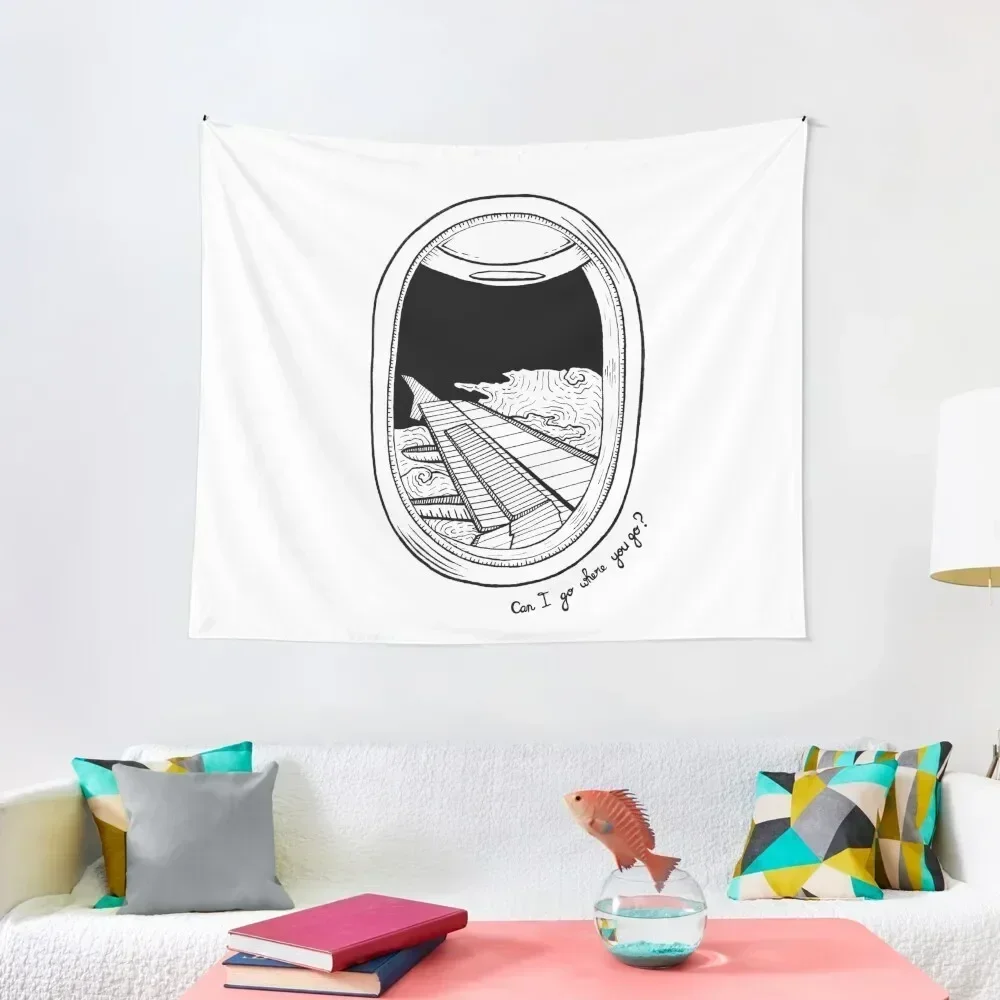 

Plane Window Tapestry Room Aesthetic House Decoration Tapestry