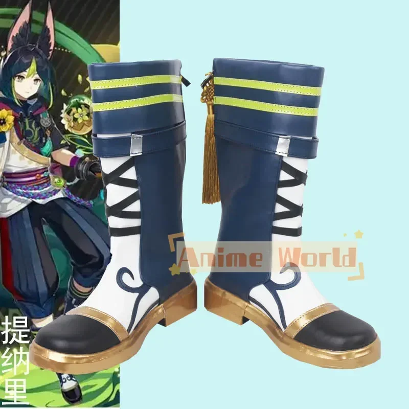 

Genshin Impact Tighnari Shoes Cosplay Boots Custom Made Halloween Carnival Party Props