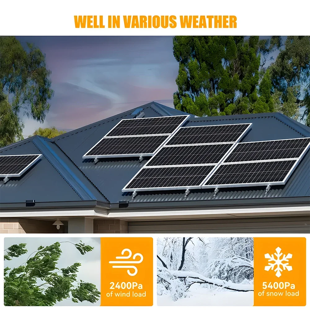 

WERCHTAY 400W/200W/100W 12V 18BB N-Type Monocrystalline Solar Panel High Efficiency Cells Waterproof for Garden Roof Off-Grid