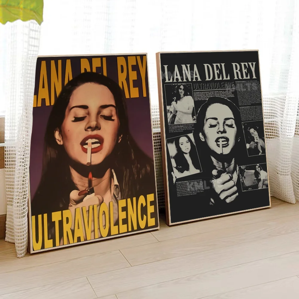 Lizzy Grant Lana Del Rey Anime Posters Sticky Whitepaper Sticker DIY Room Bar Cafe Kawaii Room Decor