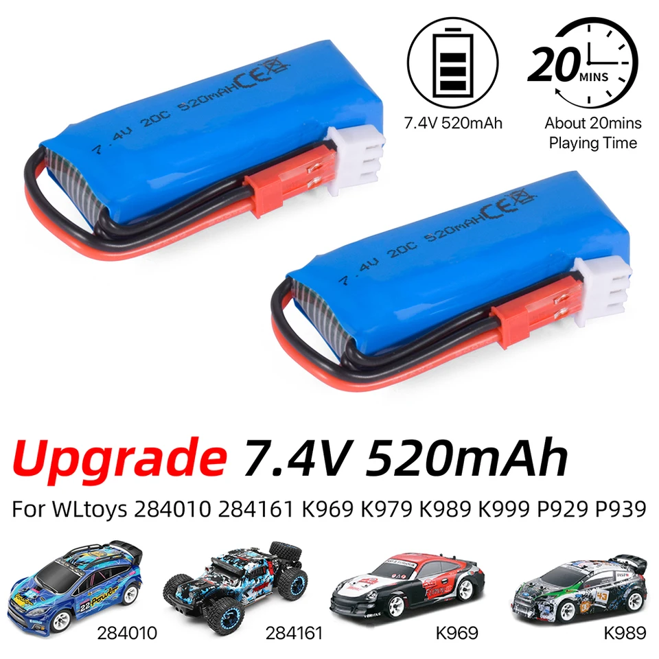 7,4 V Liion Akku, 400 MAh 20C RC Akku für 1/28 RC Auto K969 K989 284161 284131 284010 7,4 V Liion Akku, 400 MAh 20C RC Akku für 1/28 RC Auto K969 K989 284161 284131 284010