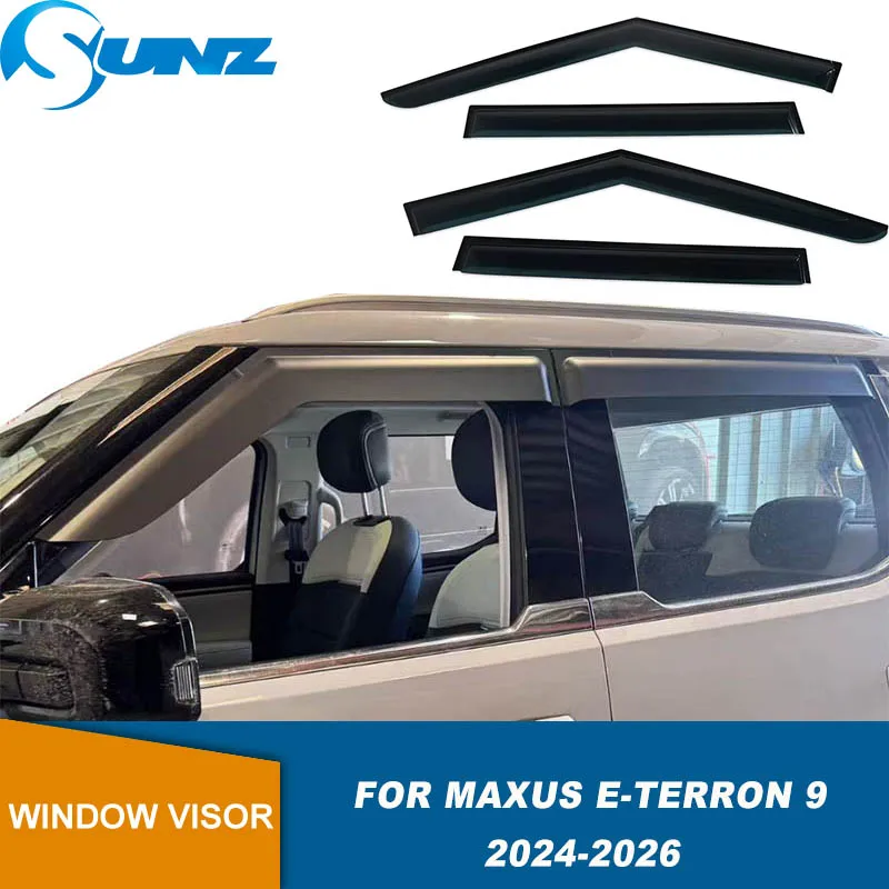 

Side Window Deflector For LDV Maxus eTerron 9 MG U9 2024 2025 2026 2027 Car Window Visor Deflector Sun Rain Guard