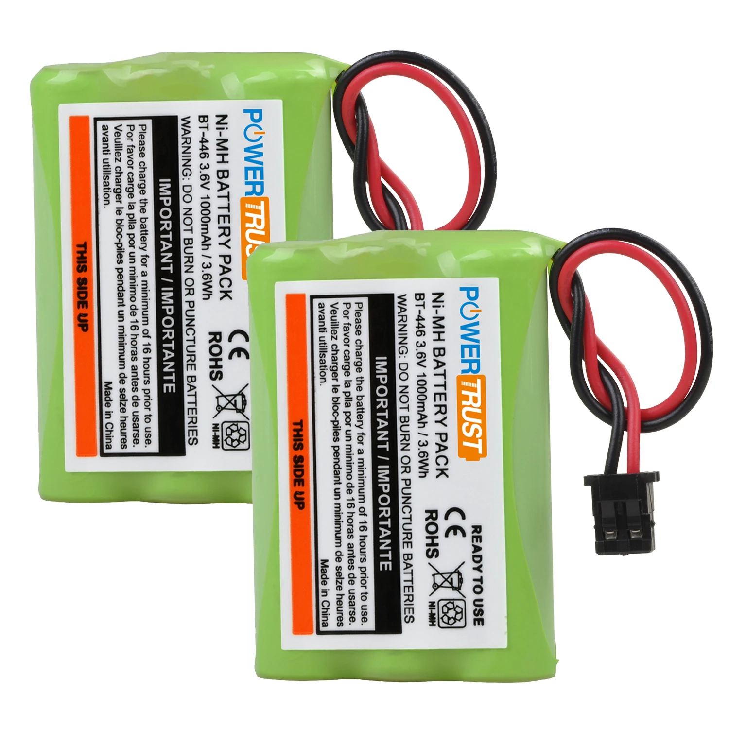 

3.6V 1000mAh NI-MH AAA BT446 BT-446 Cordless Phone Battery for Uniden BBTY0503001 BT-1004 BT-1005 GE-TL26402 BT-504 CPH-488B