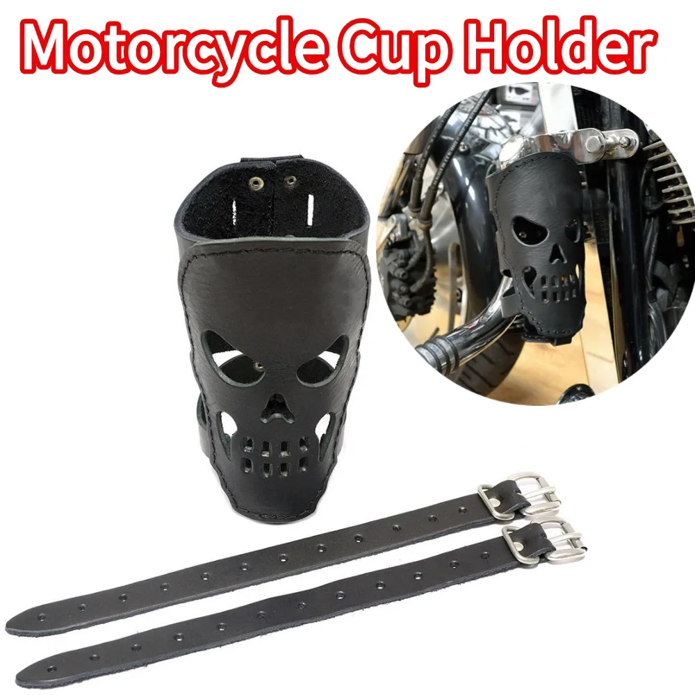 

Держатель для бутылки с напитком для велосипеда, кожаная чашка, банка для напитков, универсальный держатель для напитков для мотоцикла, велосипеда, держатель для напитков