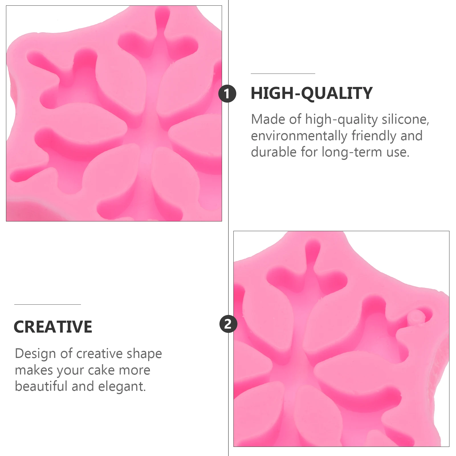 

Christmas Snowflake Cake Mold Baking Tools Silicone Stencils For Cookies Chocolate Pudding Jelly Non Stick Easy Demold Home Use