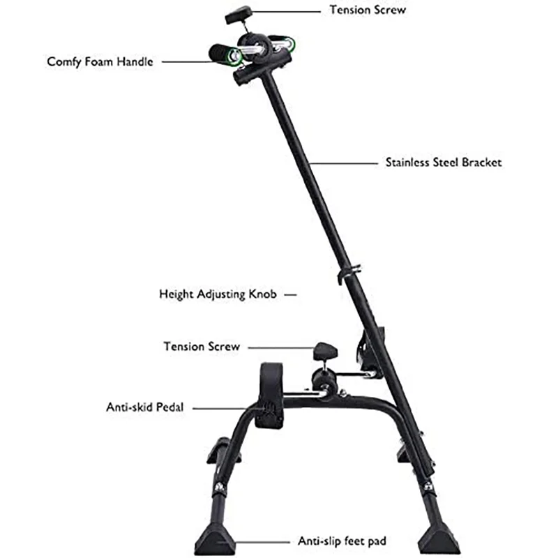 

Gym Home Trainer Easy Cycling Lightweight Elderly Rehabilitation Screen Folding Portable Mini Bike Exercise Pedal Exercisers