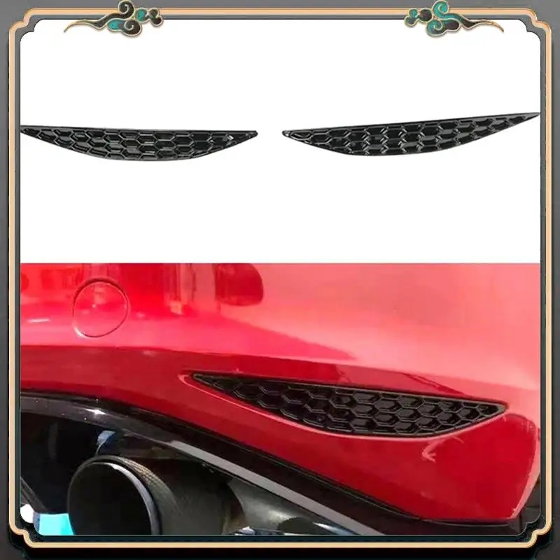 

1Pair Rear Bar Honeycomb Reflector Cover Trim Styling For VW Golf 7 GTI MK7 2014-2018 Tail Fog Light Strips Sticker Accessories