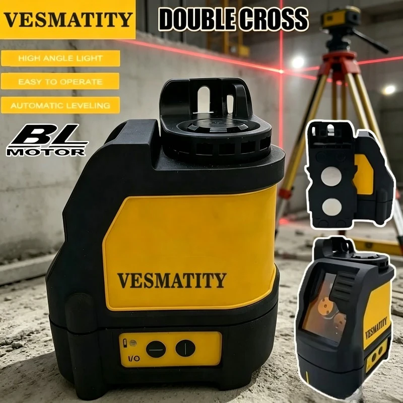 DW088CG 2-Lines Laser Level Self Levelling Cross Line Green Beam Laser Horizontal Vertical Naked Tool For DEWALT Battery