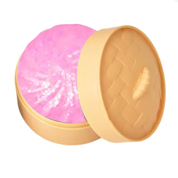 Simulatie Dumpling Squishy Rebound Zachte Knijp Stressbal Met Bamboe Stoommandje Anti-Stress Speelgoed Zintuiglijk Speelgoed Voor Creatief Cadeau