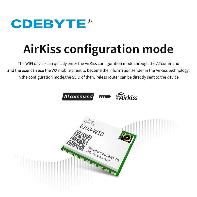 ESP8285 WiFi Module 2.4GHz Serial to WiFi Wireless Ttransparent Transmission Control Board CDEBYTE E103-W10 AT Command