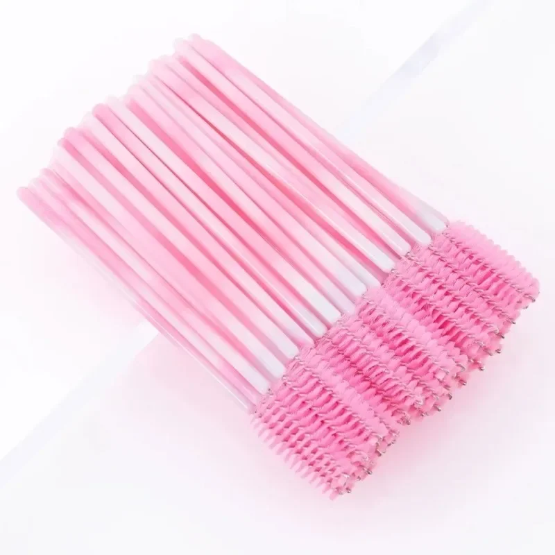 Brosses à cils de poulet, outils d'extension de cils, baguettes de mascara, applicateur, Végét, cosmétique, 50 pièces