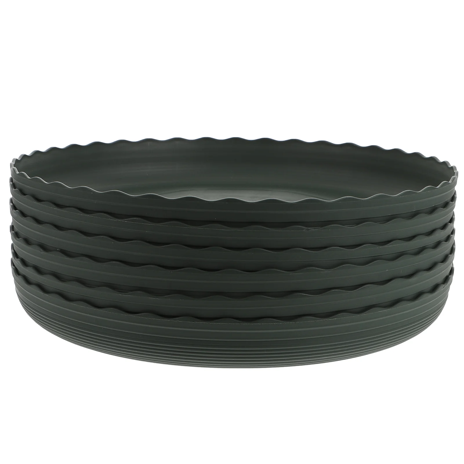 

6 Pcs Flowerpot Trays Lightweight Durable Plant Plates Gardening Storage Trays Planter Saucers Prevent Leak Reusable