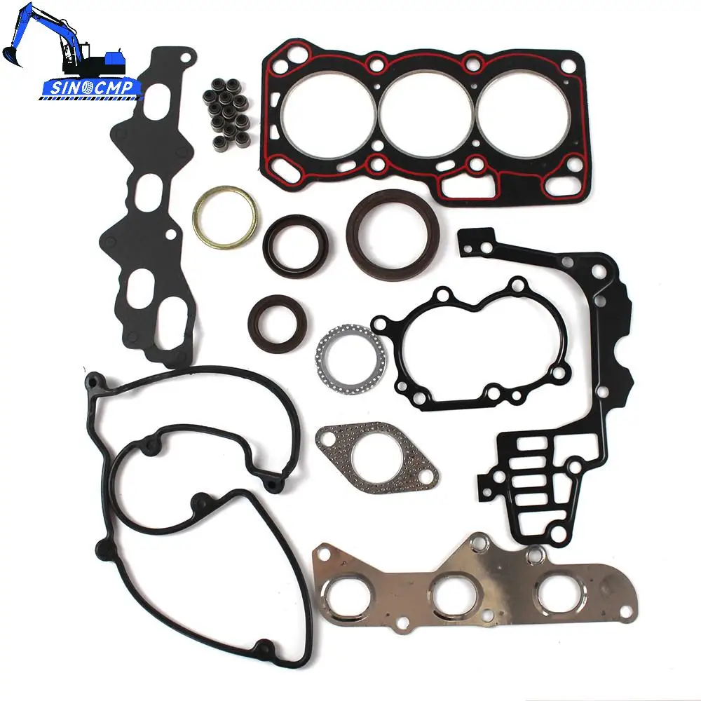 SQR372 Engine Full Cylinder Head Overhaul Gasket Kit for Joyner Chery 800cc