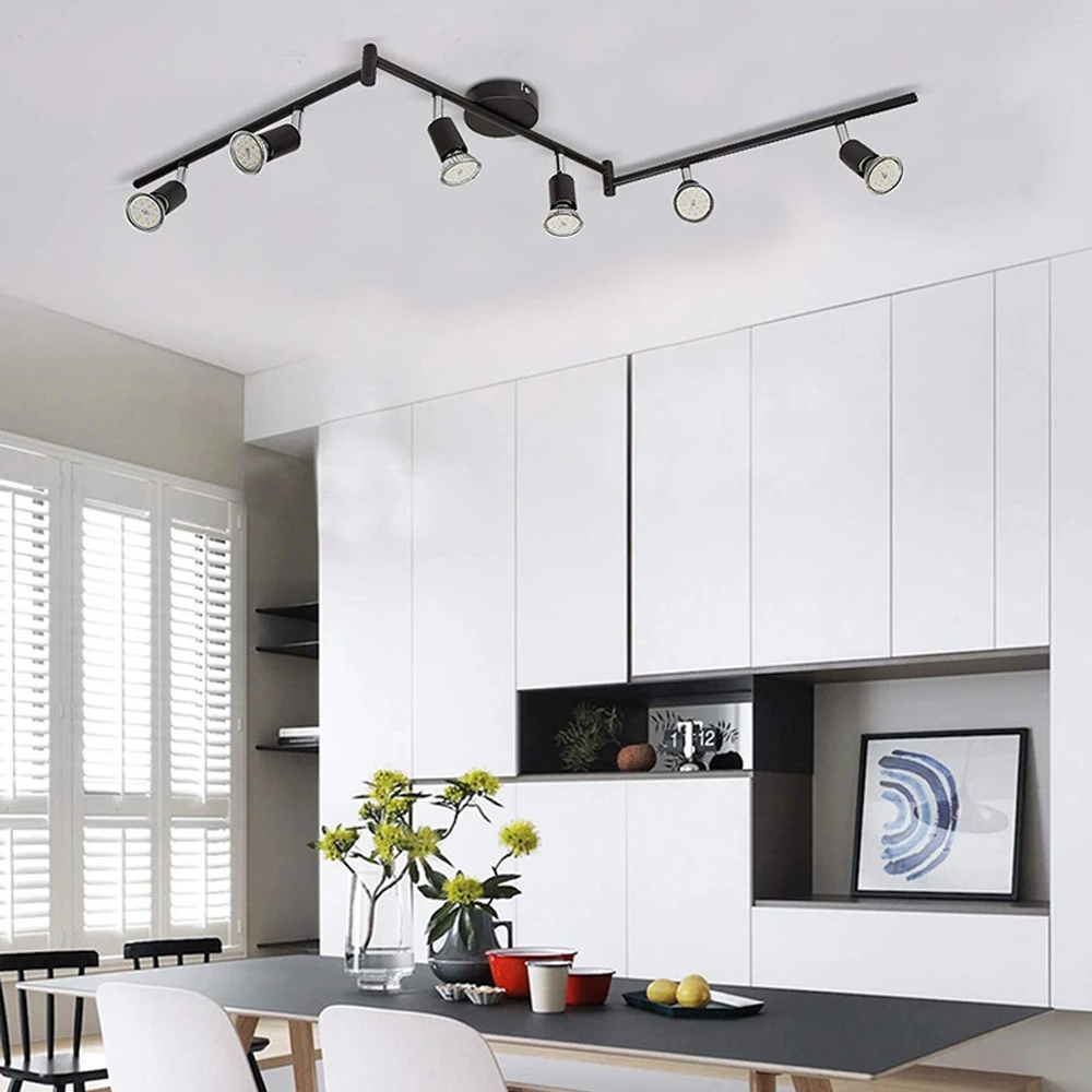 Modern LED G10 Rotatable Adjustable Ceiling Spotlight Lights Track Spot Lamp for Store Living Room Bedroom Home Lighting Decor