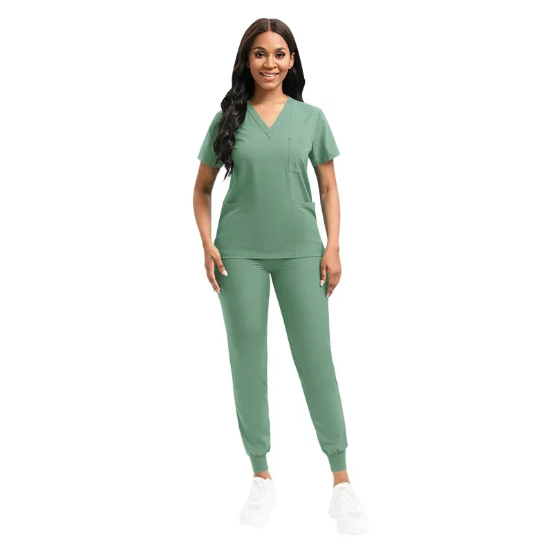 Multicolors Medical Uniforms Women Scrubs Sets Tops Pant Nurses Accessories Dental Clinic Beauty Salon Hospital Workwear Clothes