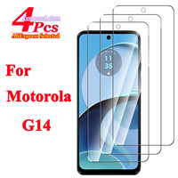 For Motorola G14 Shatterproof Tempered Glass For Moto G14 Screen Protector Glass Film 1/4Pcs