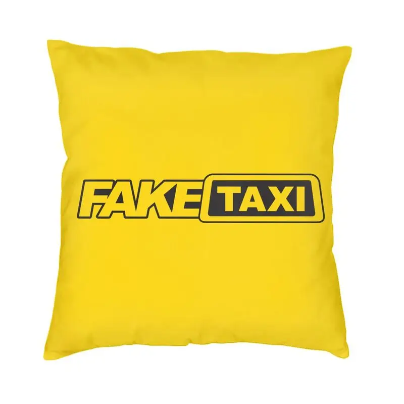 Modern Fake Taxi Print Throw Pillow Cover Living Room Decoration 3D Printed Cushion Cover For Sofa Car Pillowslip Dakimakura