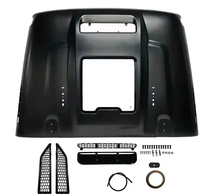 Shanghai Sanfu SXMA J398 Hellcat Hood Cover Air Vent Bonnet Engine   With Inner Decoration For Je ep W rangler JK 07+