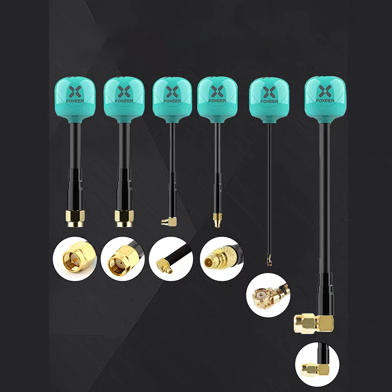 2 قطعة هوائي FOXEER FPV مصاصة 4 Plus 4 + 2 قطعة 5.8 جرام 2.6dBi أومني هوائي صغير RHCP LHCP SMA MMCX UFL لطائرة سباق RC FPV بدون طيار