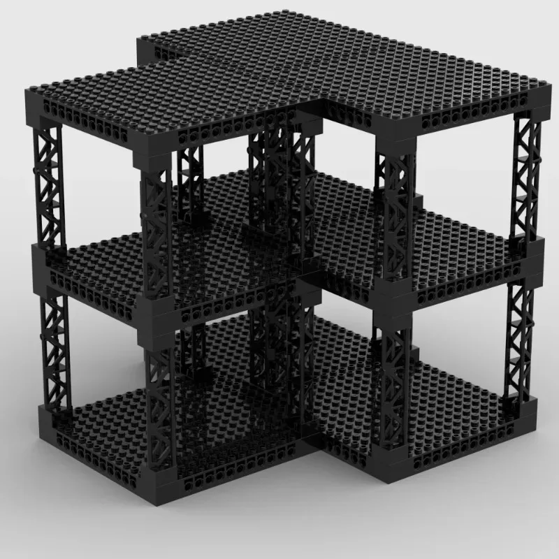 Multi functional Building Blocks Stackable Multi-Layer Desktop Storage Rack Simulated Military Bunkers 16x16 Plate Support Girde