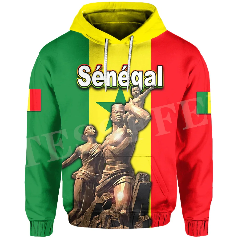 

Newest Africa Country Senegal Lion Tribel Culture Tattoo Retro Tracksuit Harajuku 3DPrint Unisex Casual Funny Jacket Hoodies A16