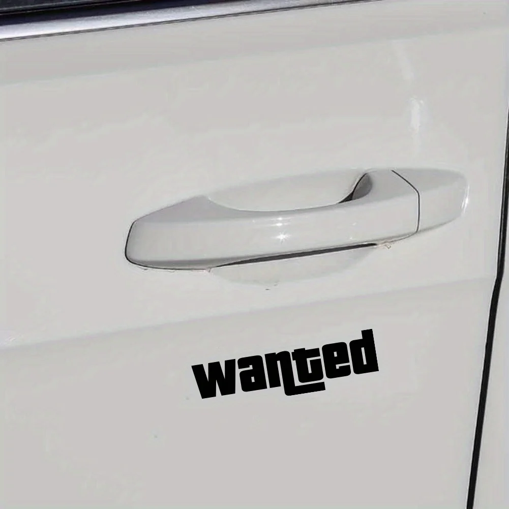 Fashion Windshield Wanted Car Window Sticker Auto Moto Safety Signs Car Decals Decoration Sticker