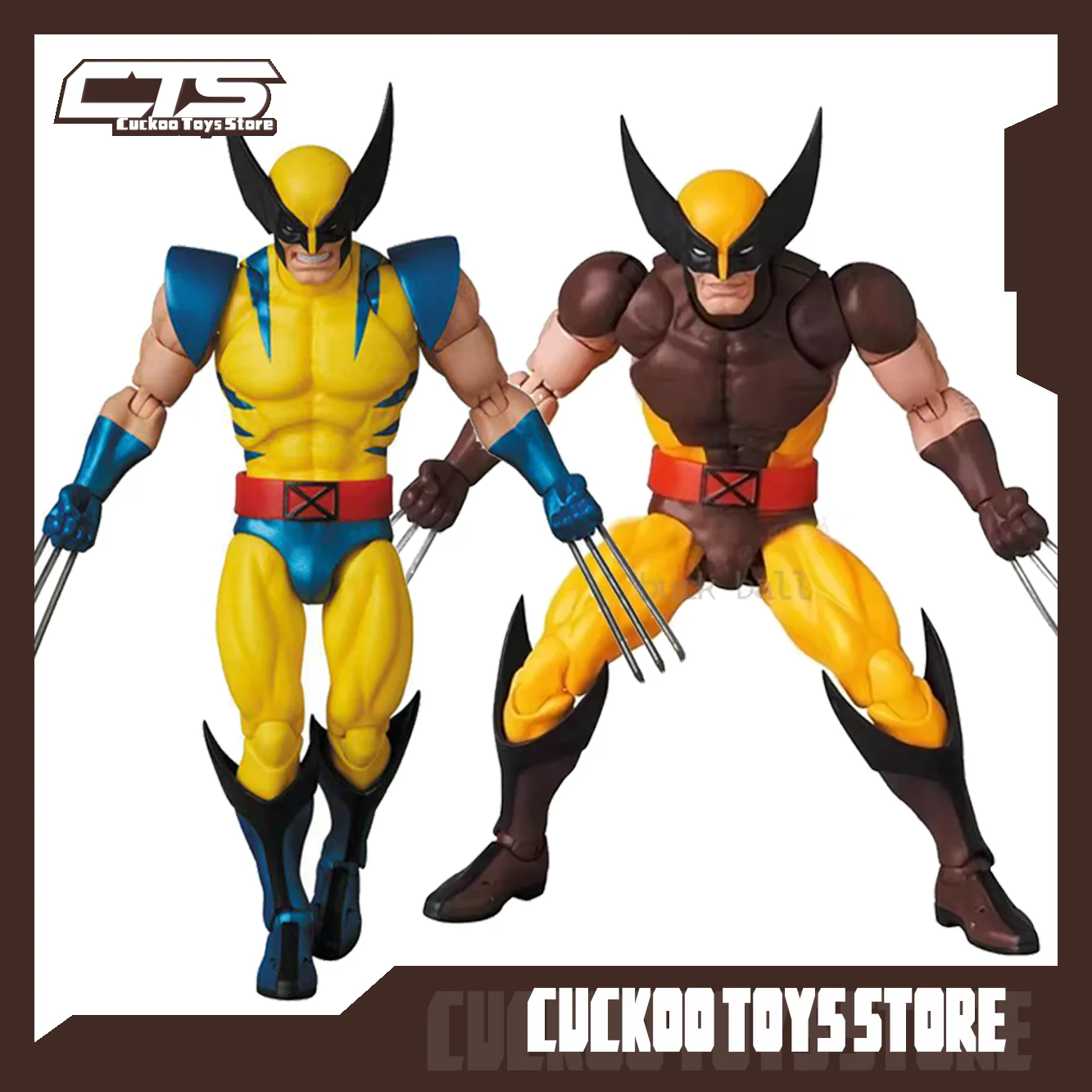 New Ct Toys Wolverine Figure Mafex 138 Brown Comic X-Men Action Figure Joint Movable Ko Model Statue Kids Toys Christmas  Gifts