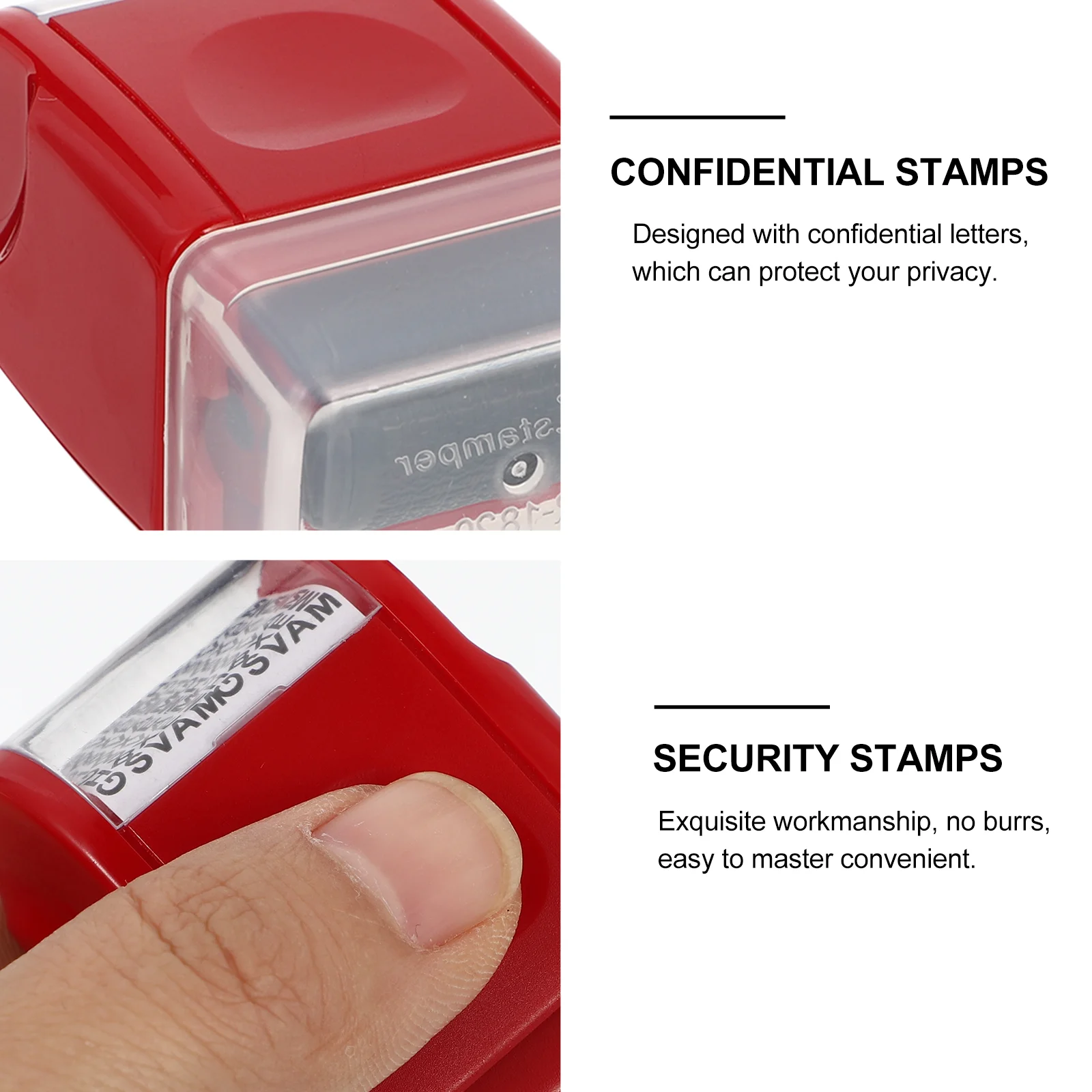 Confidentiality Seal Address Stamp Roller Postage Stamps Security Personal Private Hand-held Small Information