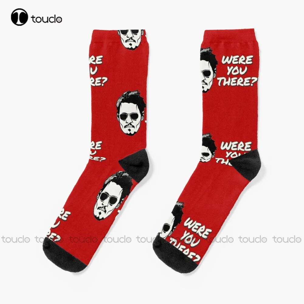 Were You There Johnny Johnny Depp Socks Anime Socks Unisex Adult Teen Youth Socks Design Happy Cute Socks  Creative Funny Socks