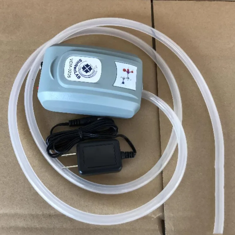 Portable mini diaphragm vacuum pump for filtration liquid sampling gas collection oil-free pressure pump microfiltration pump