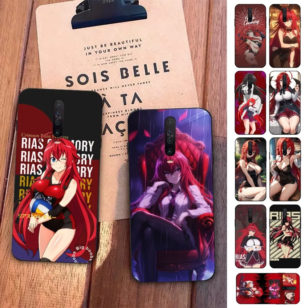 Rias Gremory Phone Case For Redmi 5 6 7 8 9 10 plus pro 6 7 8 9 A GO K20 K30 K40 pro plus F3 Fundas