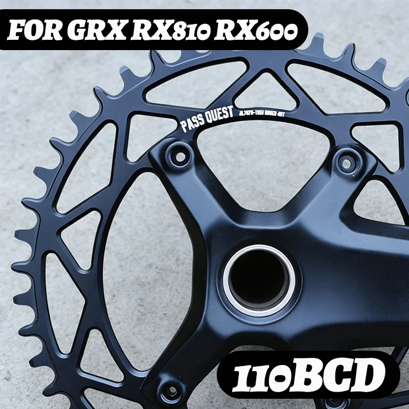 

110 Bcd 4 Bolt Chainring Oval Chainring 110bcd For Grx Rx600 Rx810 Narrow Wide Crown 36 38 40 Teeth Chainring 44t 50t 42t 46 48