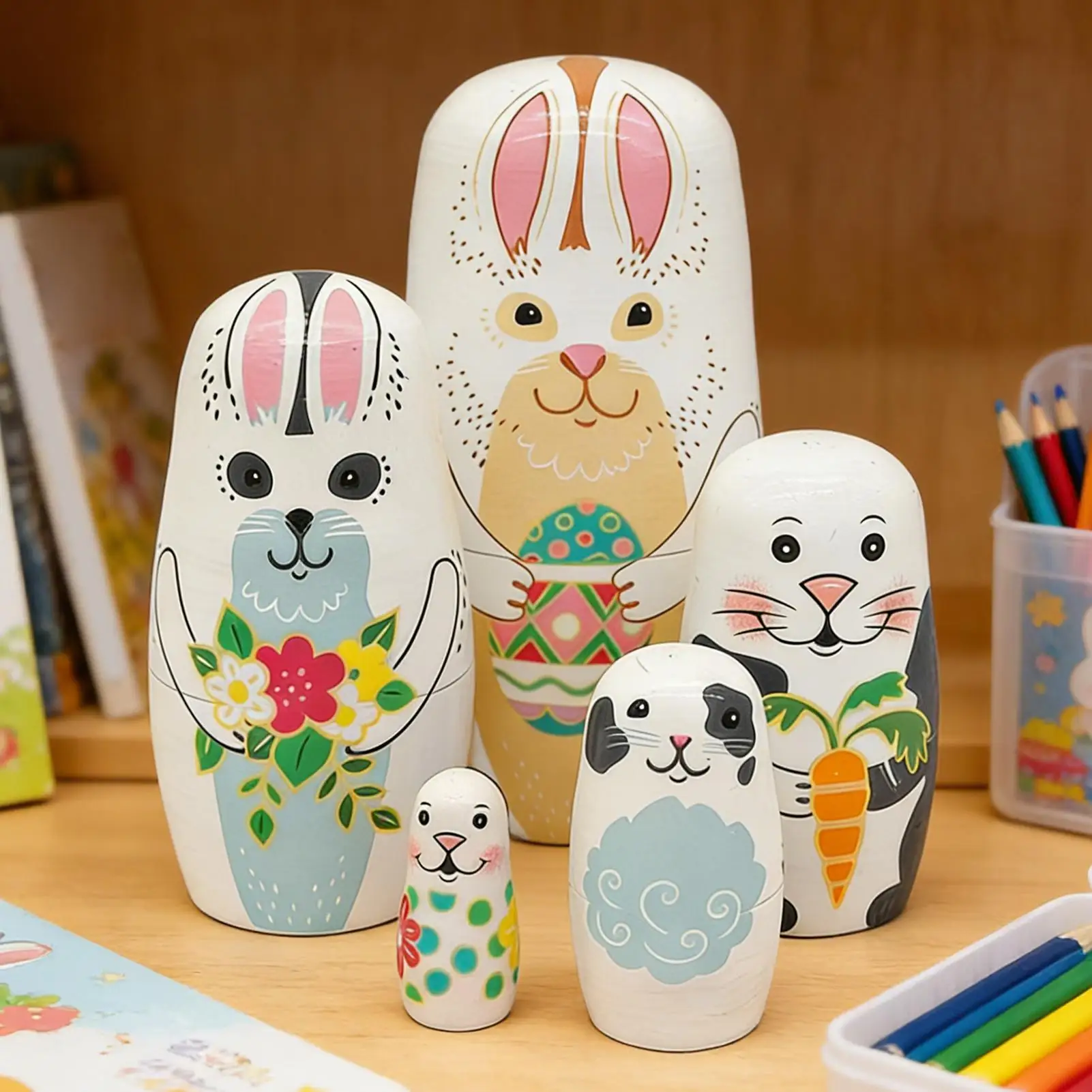 

Деревянные развивающие куклы-головоломки «Пасхальный кролик» для детей, мальчиков и девочек, для дома, гостиной, спальни