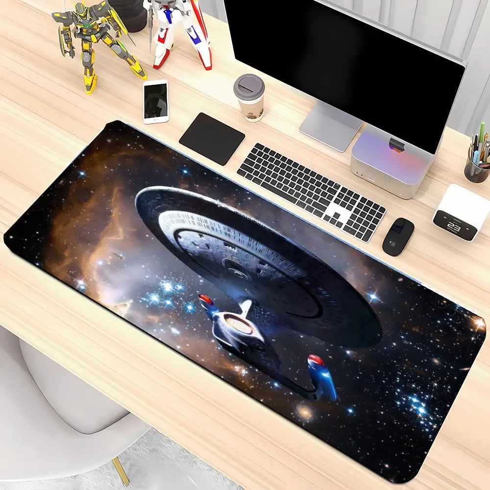 Deep Space Spaceship Planet Games Table Mat Mousepad Pairs Perfectly With Full Keyboard Accessory Gaming Stations