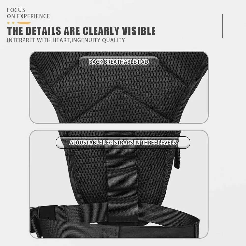 

Motorcycle Leg Side Bag EVA Hard Shell Outdoor Casual Waist Bags Motorbike Mobile Phone Purse Hip Bum Pack