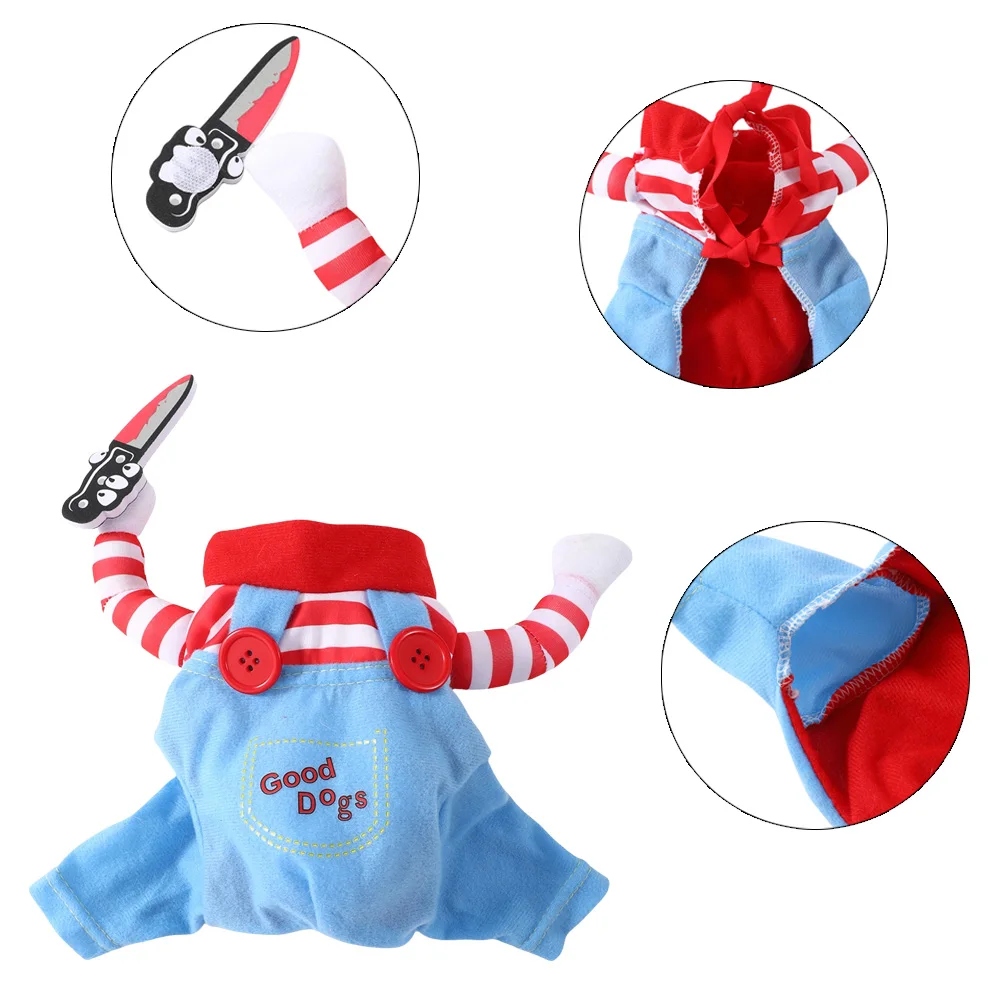 Dog Cosplay Costume For Small Medium Large Dogs Cats Halloween Party Dress Outfits Cute Dog Jacket Labrador Bulldog Pet Clothes view 3