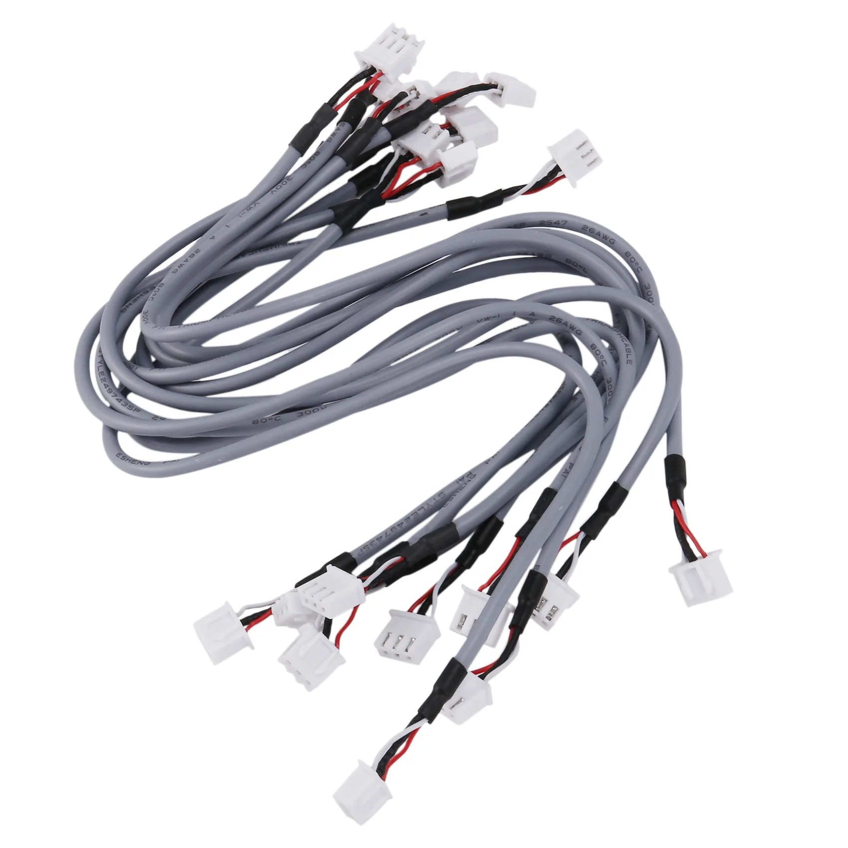 #60E Consumer Electronics,10X XH2.54 3P Audio Signal 2.0 Channel Shielding Input Cable (plastic)