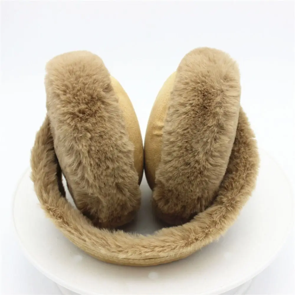 Fashion Ear Warmer Women Men Foldable Earflaps Fluffy Ear-Muffs Soft Plush Earmuffs Winter Warm