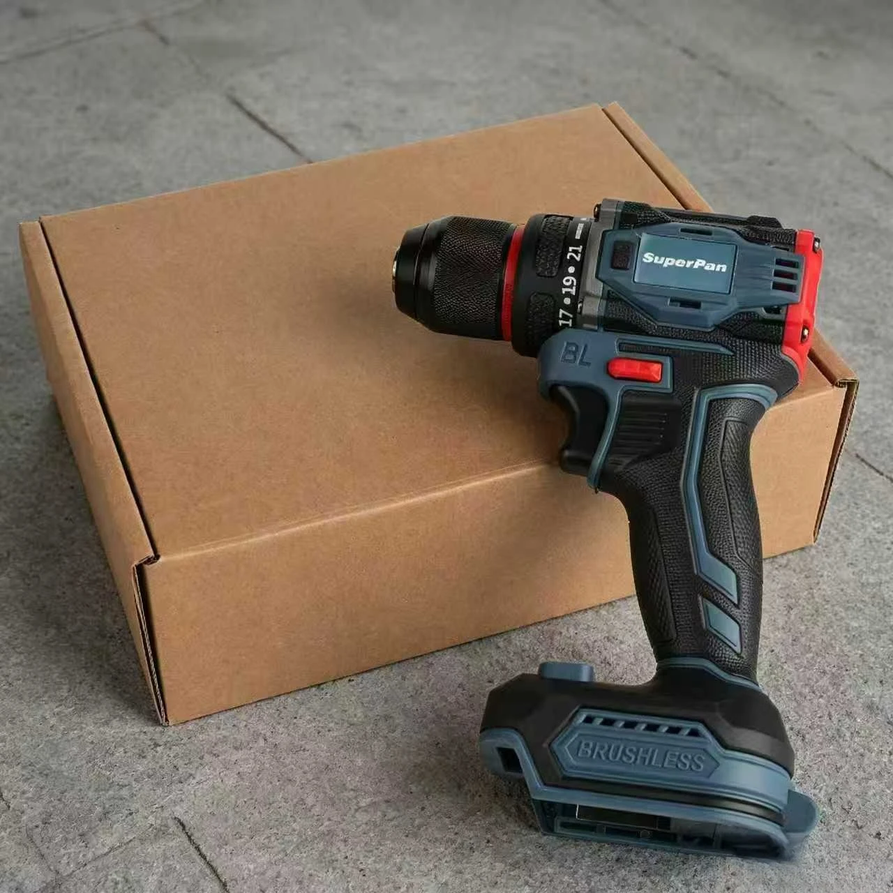 

20V Brushless Cordless Drill Driver, 90Nm Torque, 24+1 Clutch, 2000RPM, Power Tool, Bare Unit，For Makita Battery pin