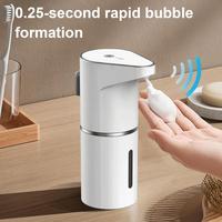 Sensor Soap Pump Bubble Hand Sanitizer Dispenser Touchless Rgb Light Soap Dispenser with Induction 3-stage Foam for Automatic