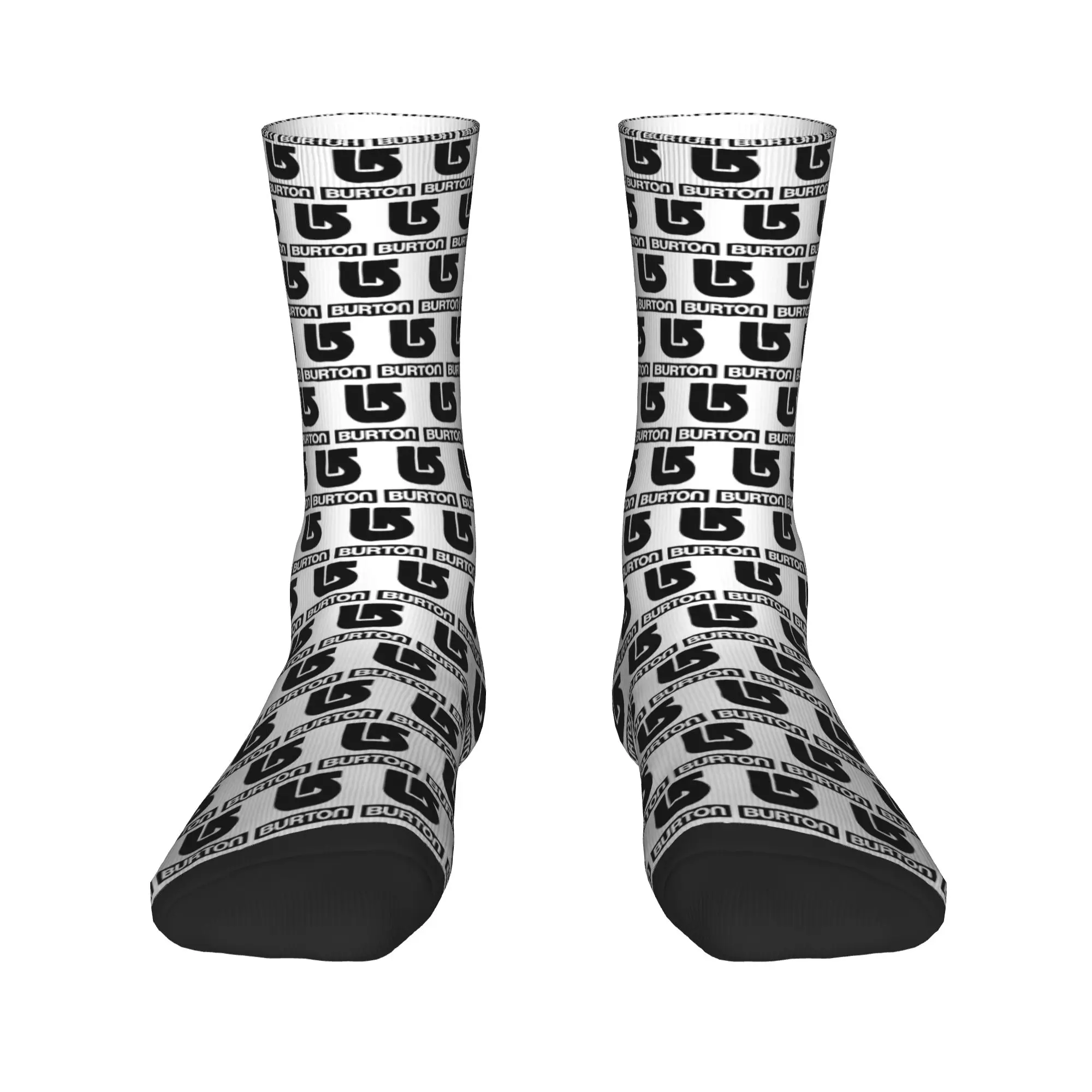 

Burtons Snowboards Men Women Crew Socks Unisex Cute Breathbale Warm Dress Socks
