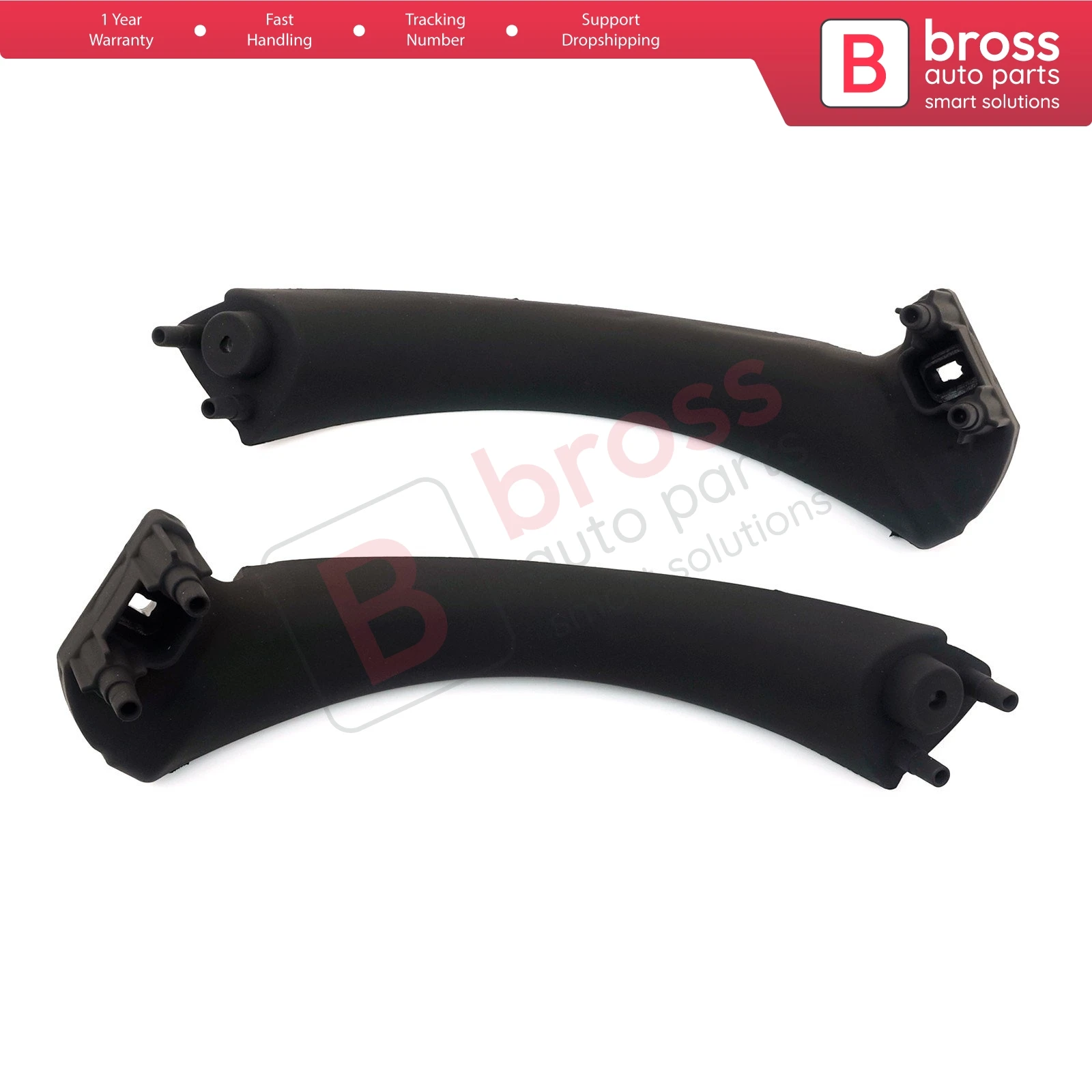 BDP1055 Inner Door Handle Pull Strap Bracket Black 51417230849 51417230850 Left Right for BMW 3 E90 E91 Sedan Wagon 2004-2012