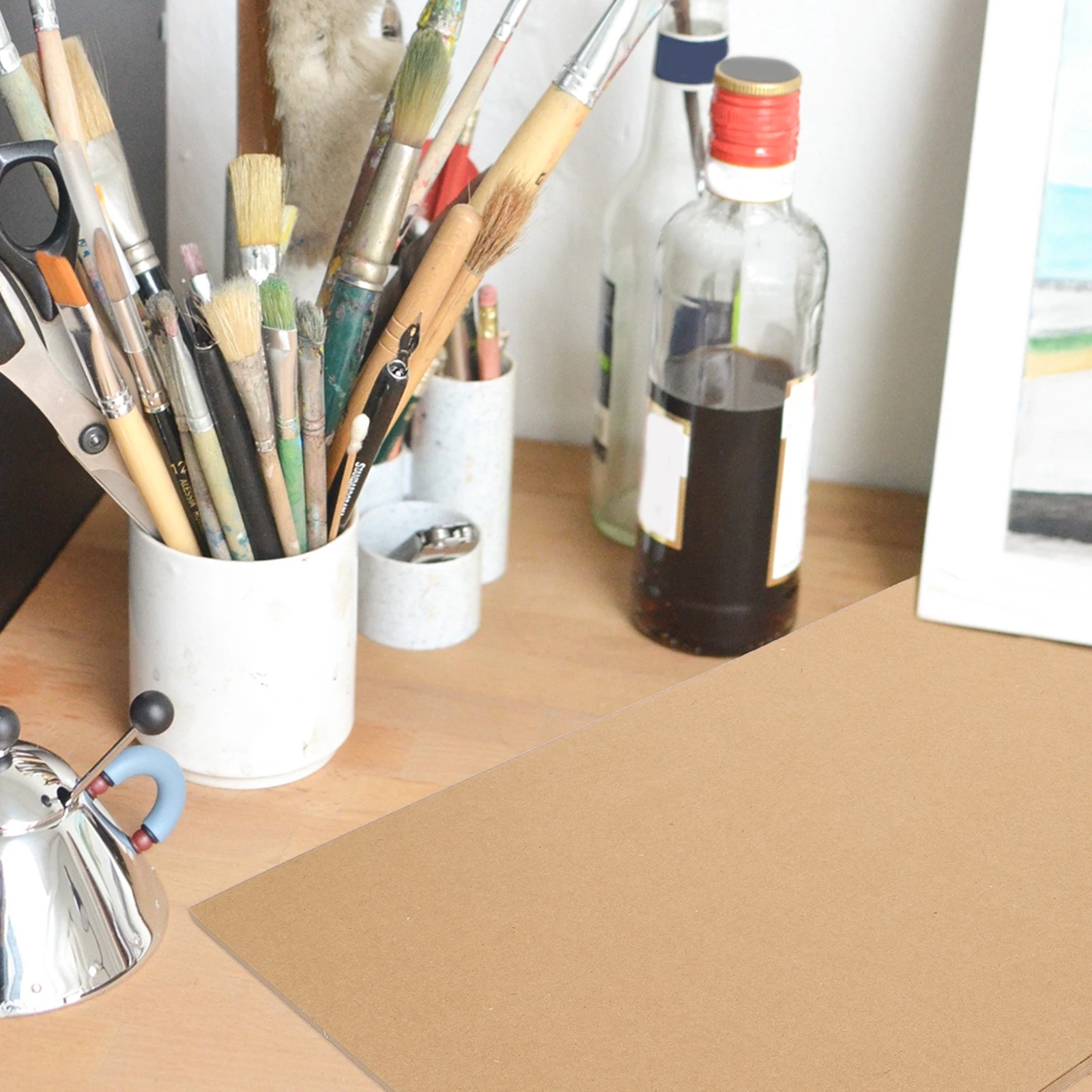 

10 Sheets Brown Kraft Paper 42x30cm Cardstock Thick Drawing Art Painting Craft Supplies Student Greeting Cards Manual Marker