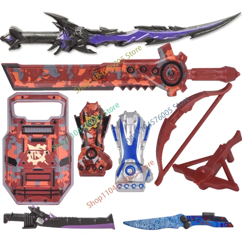 MOC Mini Action Figure Zubehör Bausteine War-Scarred Mantel Mantel Oberbekleidung Gun Schild Messer Montage Modell Spielzeug Geschenk T10