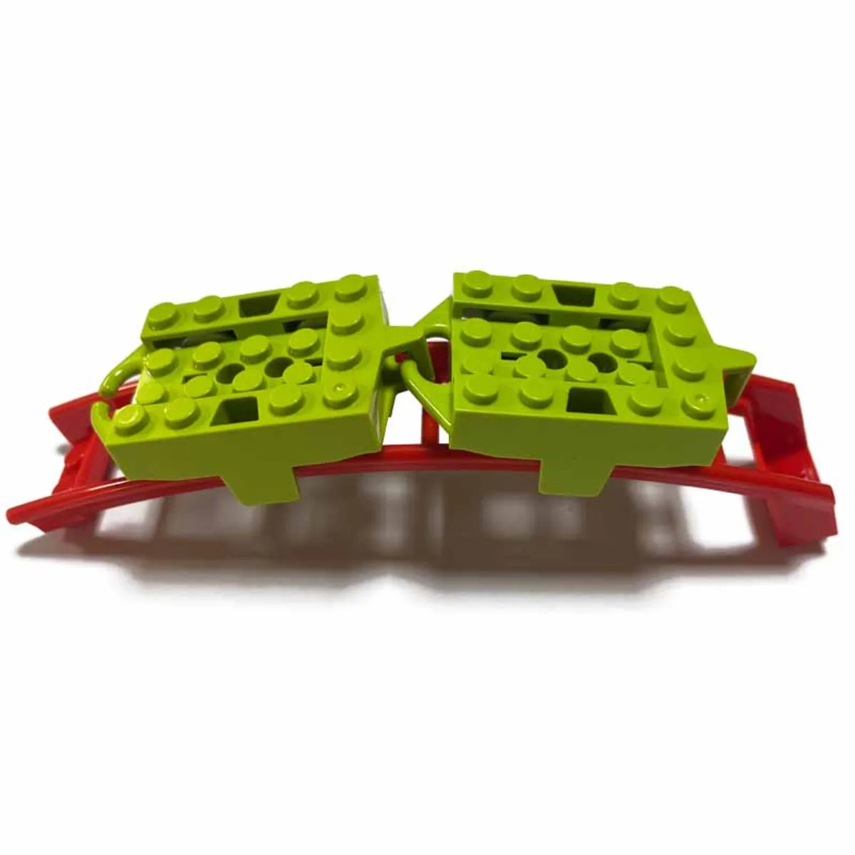 10PCS Pista Montagne russe Ferrovia Città Treno Parte Tecnica Building Blocks Regalo per I Bambini Compatibile Leduo 26022 25059 25061