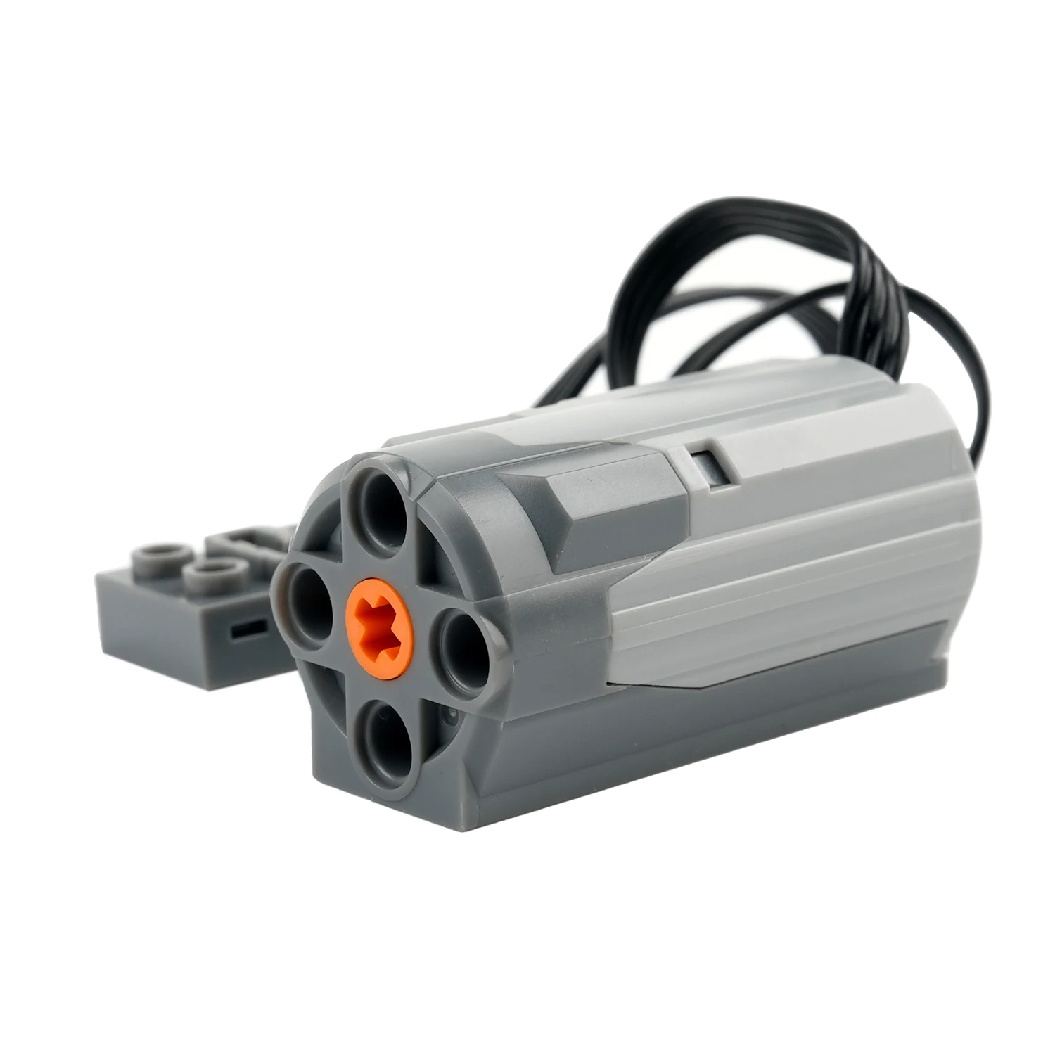 MOC Power Functions Train Car Set with AAA Battery Box & M Motor for Technical-Compatible Building Blocks DIY