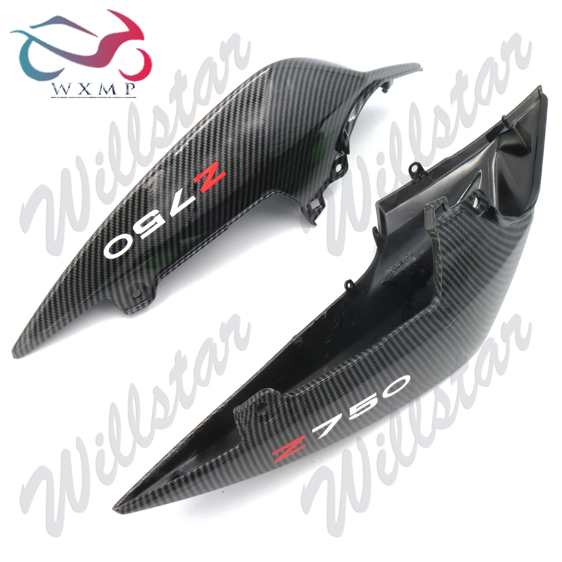 

Compression Carbon Fiber Paint Side Upper Tail Seat Cover Rear Fairing For Kawasaki Z750 2007 - 2012 / Z1000 2007 - 2009