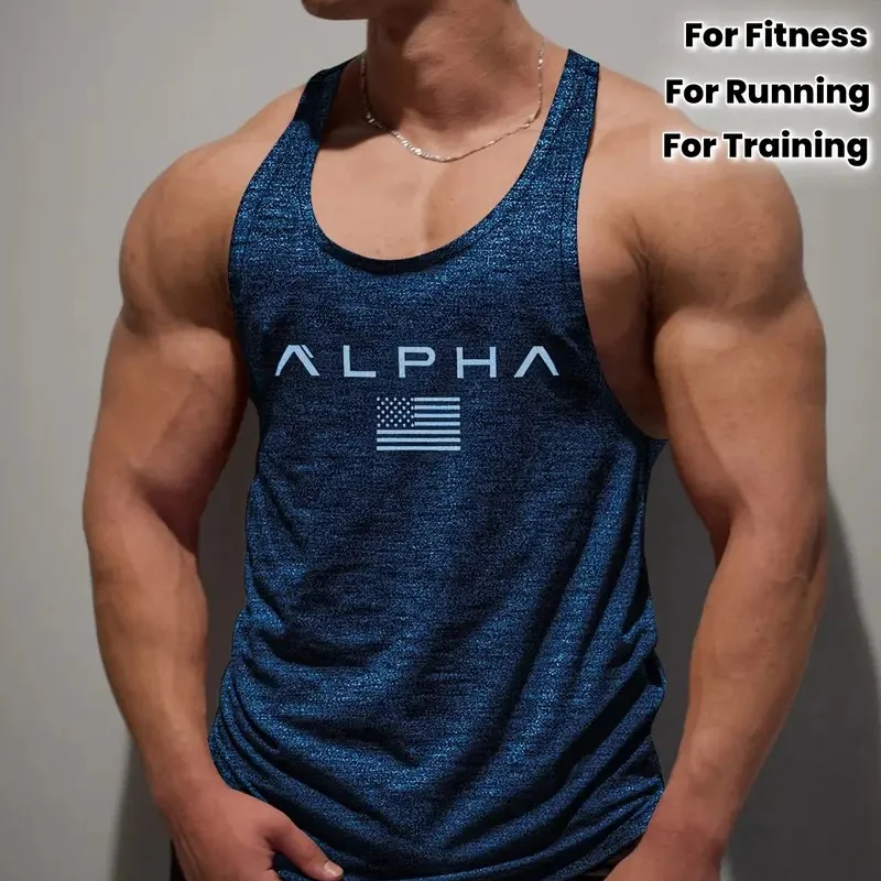 

Summer Vest Gym Workout Shirt Y-Back Sleeveless Muscle Fitness Gym Vest